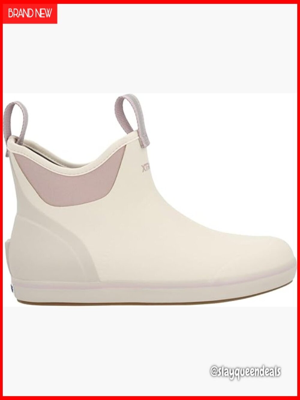 Women's 6 Inch Leather Ankle Deck Boot Waterproof Rain Boots